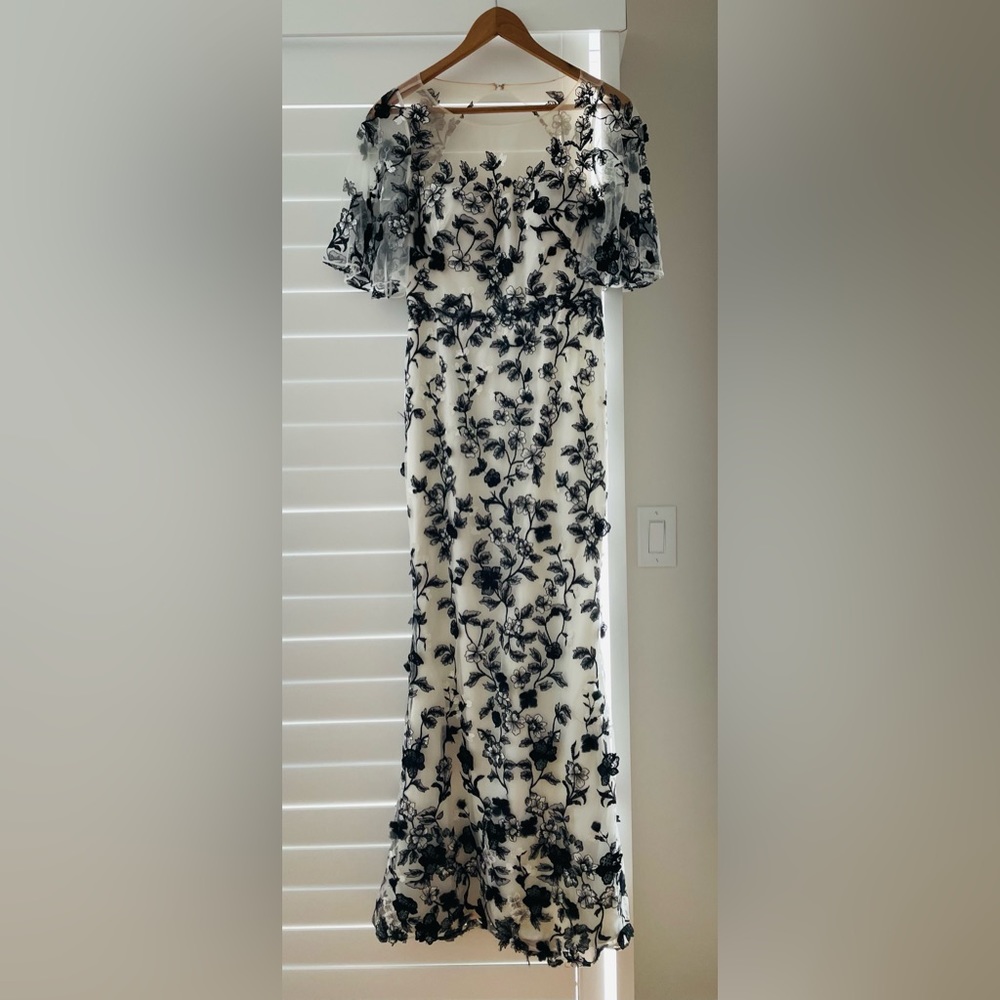 Black & white Marchesa Notte dress